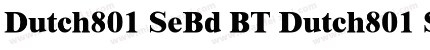 Dutch801 SeBd BT Dutch801 SeBd BT字体转换